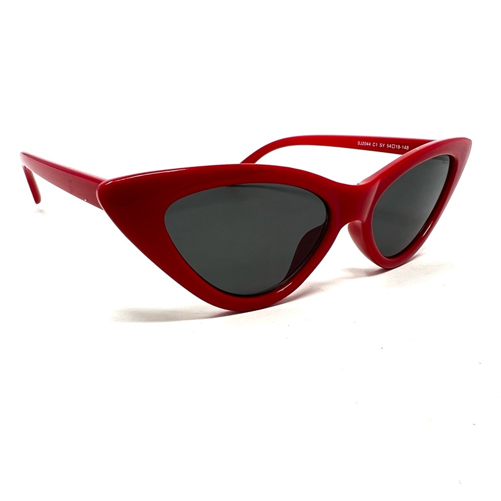 SOJOS SJ2044 C1 SY Red Cat Eye  Polarized UV400 Sunglasses 54-18-148